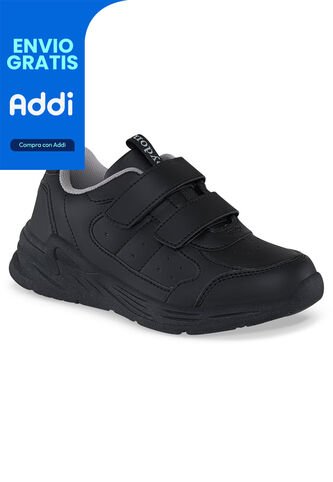 Tenis Colegio Neril V Negro-Gris Para Niño Y Niña Croydon Croydon