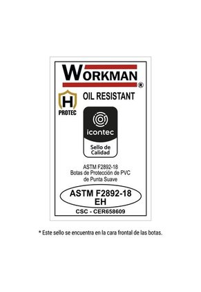 Botas Workman Alta Oil Resistant Amarillo Para Hombre Croydon