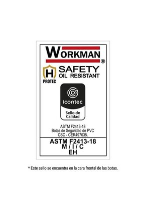 Botas Workman Safety Oil Resistant Amarillo Para Hombre Croydon