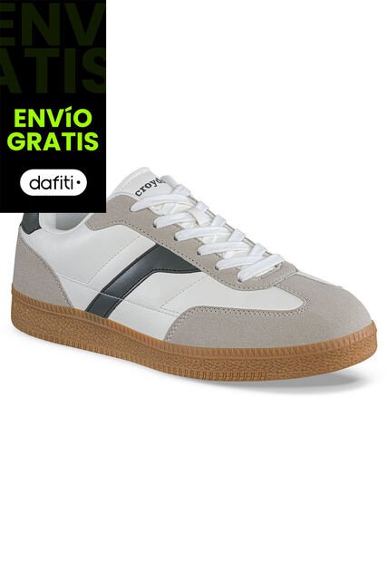 Tenis Casuales Ilor Beige-Verde Croydon Para Hombre