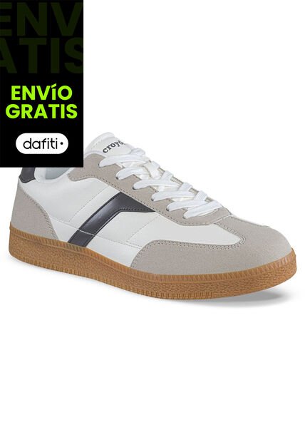 Tenis Casuales Ilor Beige-Gris Croydon Para Hombre