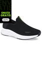 Tenis Para Caminar Temis Negro-Blanco Croydon Para Hombre de Croydon