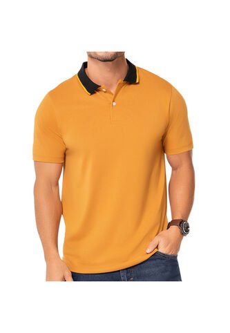 Camiseta Polo Felipe Ocre Para Hombre Croydon Croydon