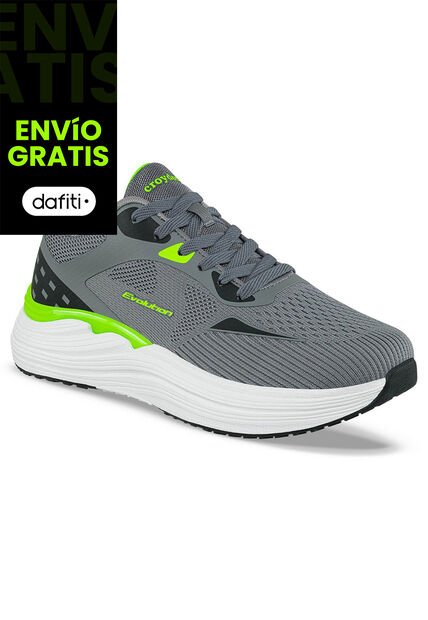 Tenis Running Goder Gris Croydon Para Hombre