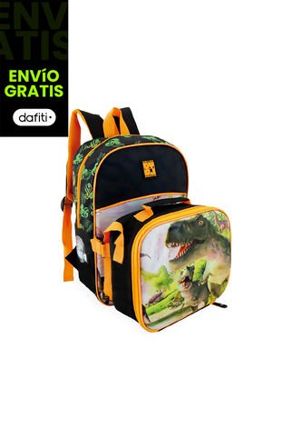Morral + Lonchera Rex Naranja Para Niño Croydon Croydon