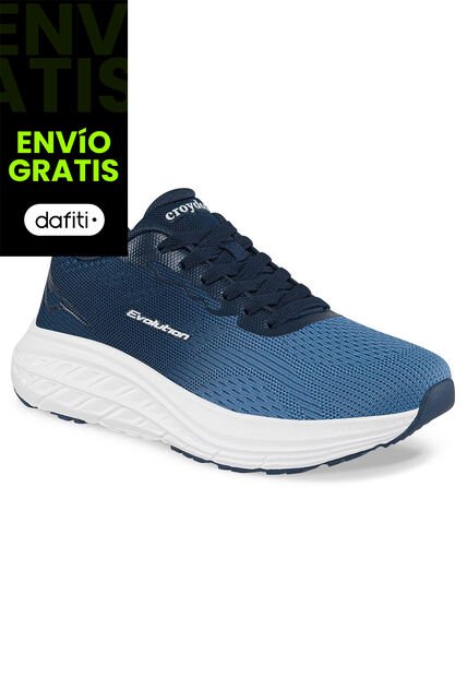 Tenis Running Datil Azul Croydon Para Hombre