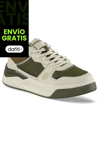 Tenis Urbanos Bavar Beige-Verde Croydon Para Hombre Croydon
