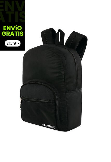 Kit Morral Institucional Negro Para Hombre Y Mujer Croydon