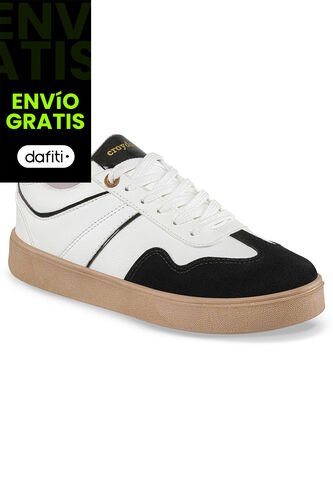 Tenis Urbanos Myranda Blanco-Negro Croydon Para Mujer Croydon
