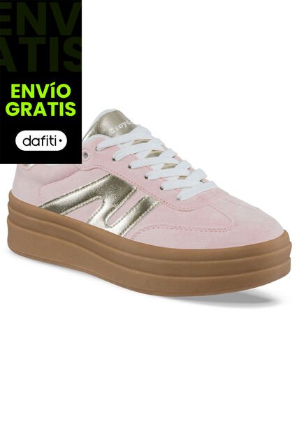 Tenis Urbanos Vintar Rosa Croydon Para Mujer