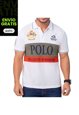 Camiseta Polo County Blanco Para Hombre Croydon Croydon