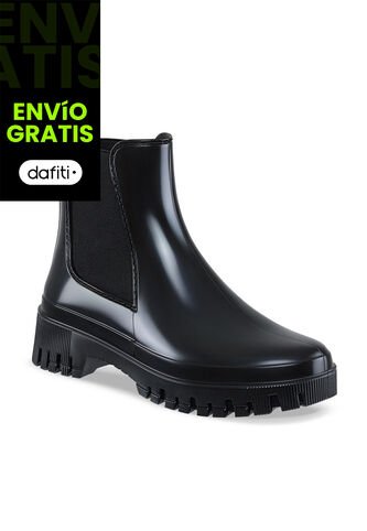Botines Lluvia Kathie Negro Croydon Para Mujer Croydon