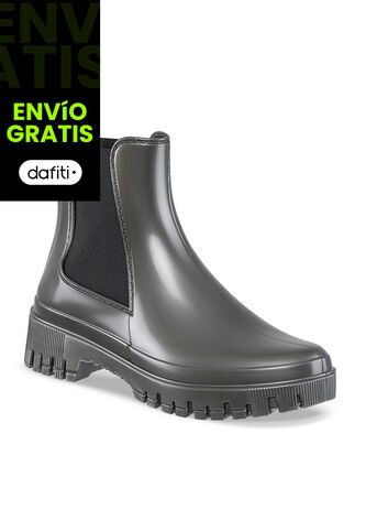 Botines Lluvia Kathie Gris Croydon Para Mujer Croydon