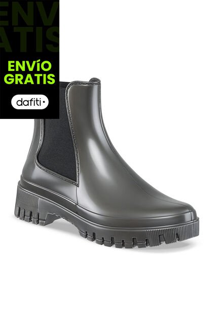 Botines Lluvia Kathie Gris Croydon Para Mujer