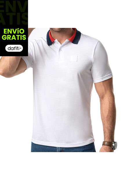 Camiseta Polo Felipe Blanco Para Hombre Croydon