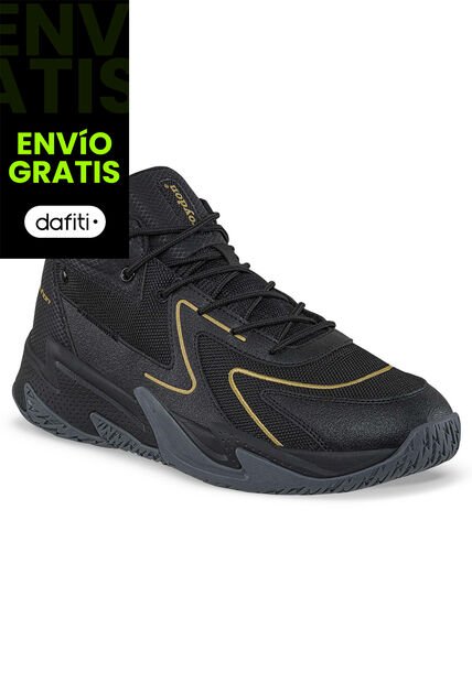 Tenis Basketball Jibun Negro Para Hombre Croydon