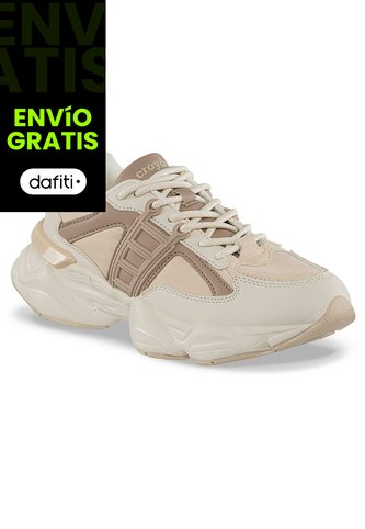 Tenis Urbanos Nado Beige-Beige Croydon Para Mujer Croydon