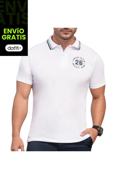 Polo Hector Blanco Para Hombre Croydon