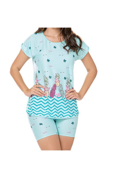 Pijama Set Karen Agua Para Mujer Croydon
