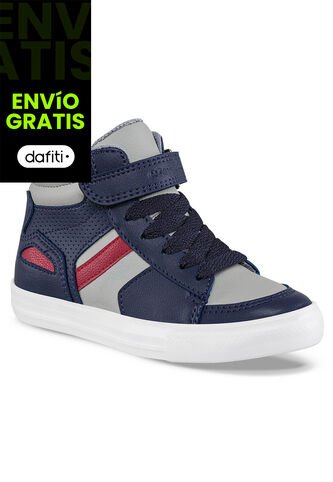Tenis Casuales Manka Alto Gris Para Niño Croydon Croydon
