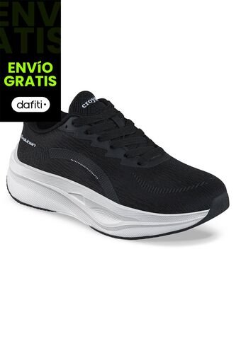 Tenis Running Facod Negro-Blanco Croydon Para Mujer Croydon