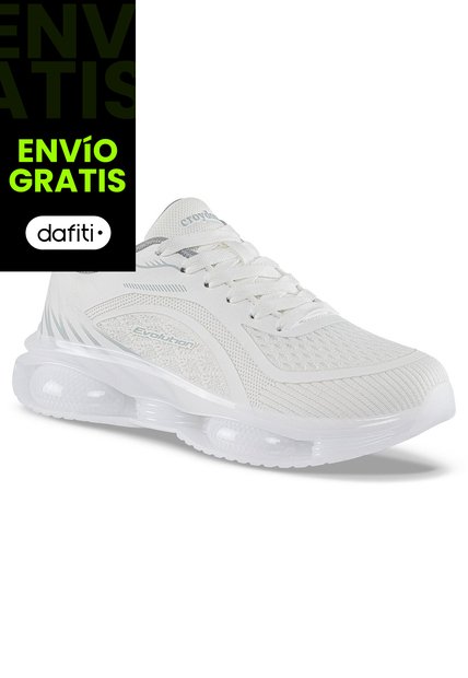 Tenis Running Lumo Blanco-Blanco Croydon Para Mujer