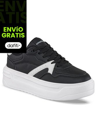 Tenis Urbanos Plitty Negro-Blanco Para Mujer Croydon Croydon