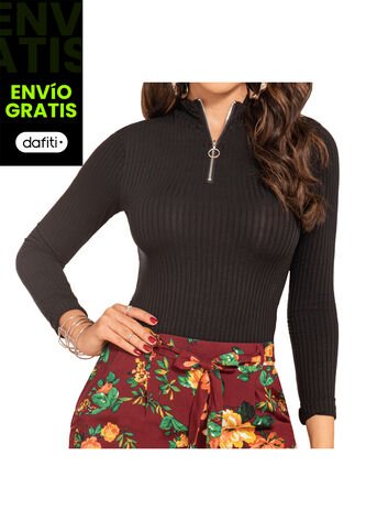 Buzo Erika Negro Para Mujer Croydon Croydon