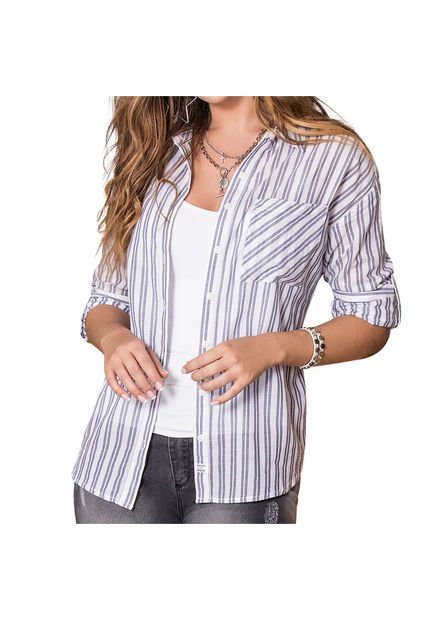 Blusa Portugal Azul Para Mujer Croydon