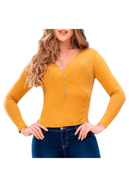 Blusa Anette Mostaza Para Mujer Croydon