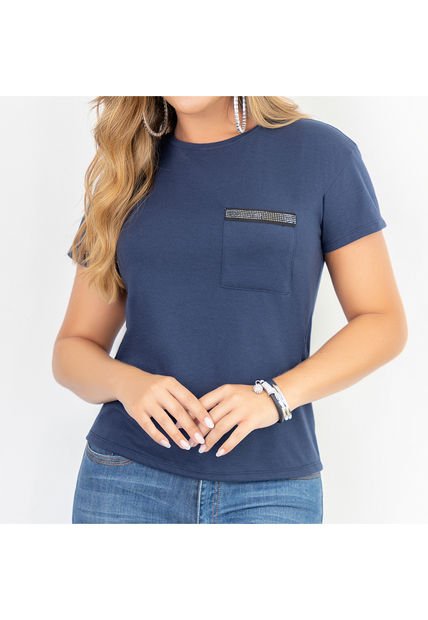 Blusa Francia Azul Para Mujer Croydon