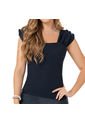 Blusa Flor Azul Para Mujer Croydon de Croydon