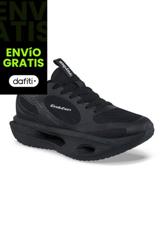 Tenis Running Jizod Negro-Negro Croydon Para Mujer Croydon