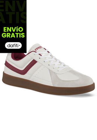 Tenis Pinal Blanco-Vino Para Hombre Croydon Croydon