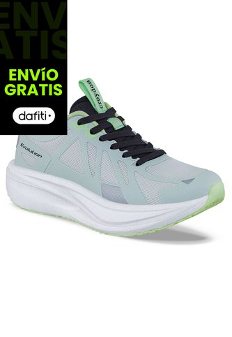 Tenis Running Penura Verde-Negro Croydon Para Mujer Croydon