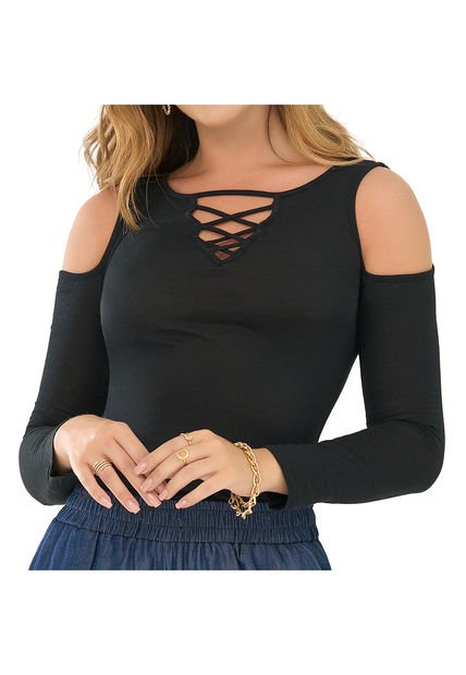 Blusa Berlin Negro Para Mujer Croydon