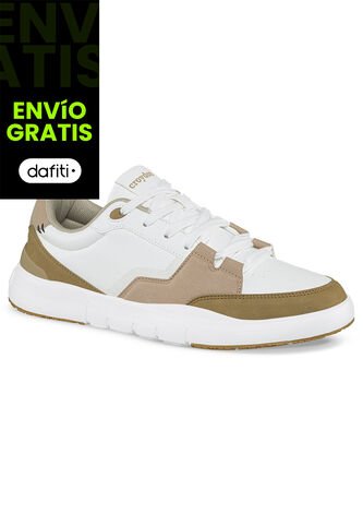 Tenis Agrar Blanco-Café Para Hombre Croydon Croydon
