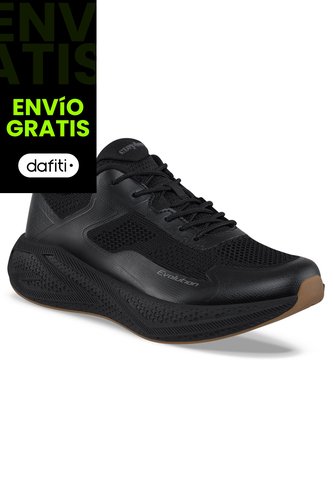 Tenis Running Forilo Negro-Negro Croydon Para Hombre Croydon
