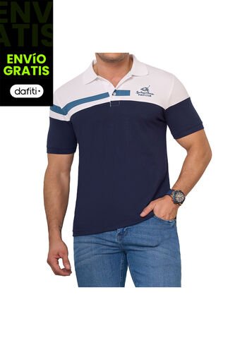 Camiseta Polo Sergio Azul Croydon Para Hombre Croydon