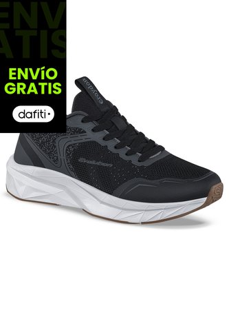 Tenis Running Zenox Negro-Gris Croydon Para Hombre Croydon