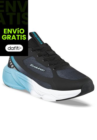 Tenis Running Caby Negro Croydon Para Niño Croydon