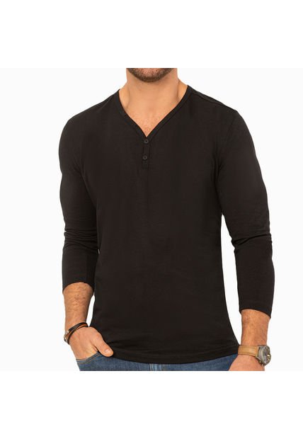 Camibuzo Moises Negro Para Hombre Croydon