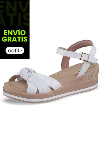 Sandalias Casuales Zenday Blanco Croydon Para Mujer Croydon