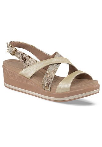 Sandalias Tacón Elda Oro Para Mujer Croydon Croydon