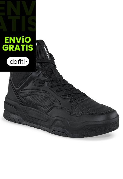 Tenis Urbanos Yosh Negro-Negro Croydon Para Hombre