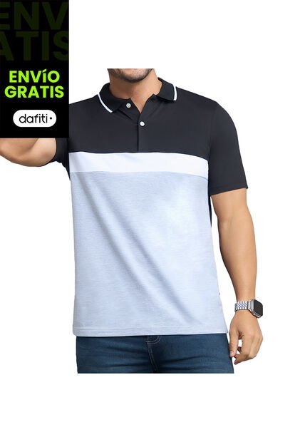 Camiseta Polo Diego Negro Para Hombre Croydon