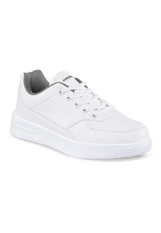 Tenis Colegio Shopir C Blanco-Gris Para Niño Y Niña Croydon Croydon