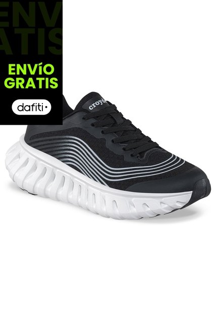 Tenis Running Cezod Negro Croydon Para Mujer