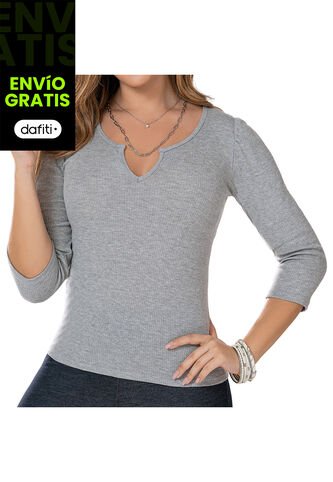 Blusa Adrii Gris Para Mujer Croydon Croydon