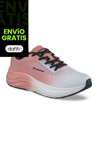Tenis Running Wibo Blanco-Coral Croydon Para Mujer Croydon